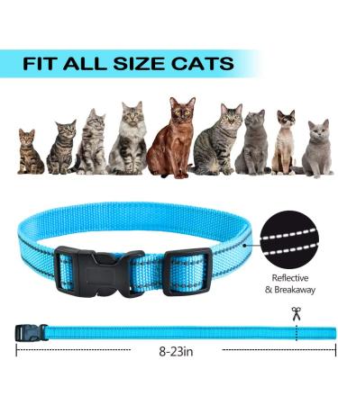 Paipaitek Cat Shock Collar - Sound, Vibrate, Shock Modes for Cats & Kittens - Waterproof & Rechargeable Blue - Buy Online on GoSupps.com