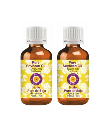Deve Herbes Pure Soybean Oil (Glycine max) Cold Pressed (Pack of Two) 100ml X 2 (6.76 oz) 3.38 Fl Oz (Pack of 2)