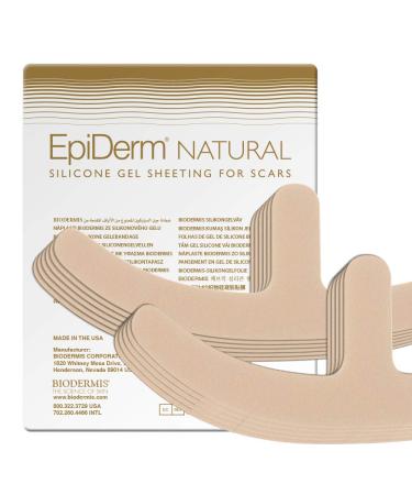 Epi-Derm Mastopexy-Left/Right (5 Pair) (Natural) Silicone Scar Sheets from Biodermis