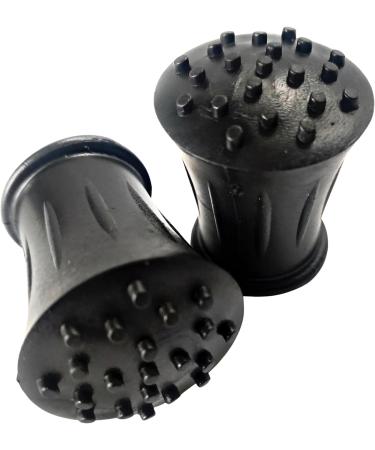 Rubber Tip Ends 15mm (4 Pack) for Walking Sticks, Canes, Crutches, Zimmer Frames, Hiking Poles - Heavy Duty Replacement End Stoppers - Buy Online on GoSupps.com