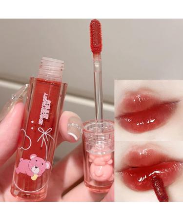 Shop 3 Colors Bear Lip Gloss | Moisturizing & Waterproof Jelly Lip Tint - Cute Liquid Lipstick for Lips & Cheeks - Buy Online on GoSupps.com