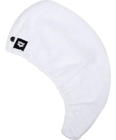 Buy Arena Unisex Adult Turbante Hair Drying Turban - Lightweight White Towel One Size - Fast International Shipping - Buy Online on GoSupps.com