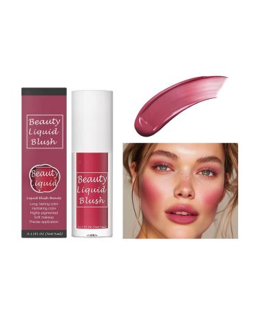 Lightweight Matte Liquid Cheek Makeup Natural Look for Women Girls Multifunctional Smooth Matte Liquid Cheek Blush Natural Look