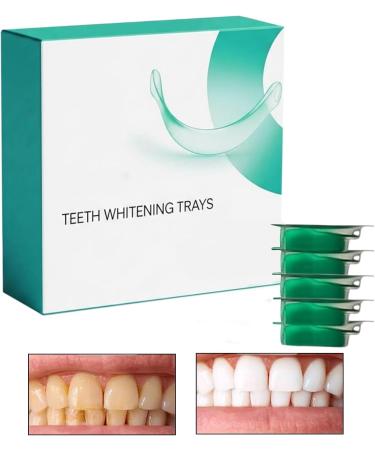 Teeth Whitening Trays Prefilled Whitening Kit Professional Tooth Cleaning Trays with Refreshing Mint Flavor for Men Women Easy At Brightening Solution for Health & Hygiene - Buy Online on GoSupps.com