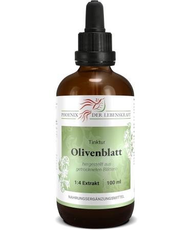 Buy Premium Olive Leaf Tincture 100ml - Vegan Nutritional Supplement | Made in Austria | Oleum European Drops (1:4 Extract) - Buy Online on GoSupps.com