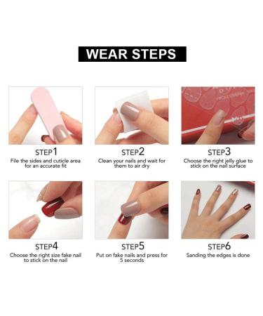 Gortin Coffin Fake Nails Medium Ballerina Press On White Glossy Acrylic Full Cover Art Nails 24pcs - Buy Online on GoSupps.com