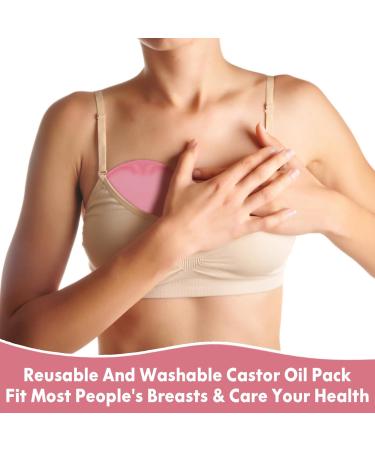 Buy Gleavi Pads: Reusable Castor Oil Breastpack & Inserts - 2 Pink + Storage Bag for Breastfeeding - Buy Online on GoSupps.com
