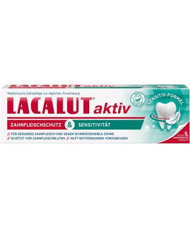 Lacalut Active Gum Protection & Sensitivity Toothpaste 75ml - Strengthen Gums & Relief for Sensitive Teeth - Buy Online on GoSupps.com