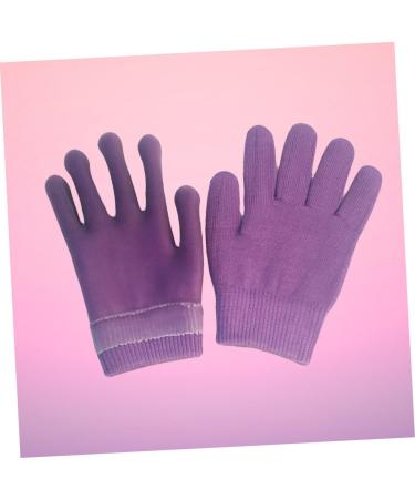 DRESSOOS Moisture Socks Hands Gloves Jojoba Oils Moisturizing Hand Gloves Socks for Heels Cracked Skin Socks Moisture Gloves Hydrating Gloves Dry Hands Purple Gel Non-Slip 21.00X10.50X1.00CM - Buy Online on GoSupps.com