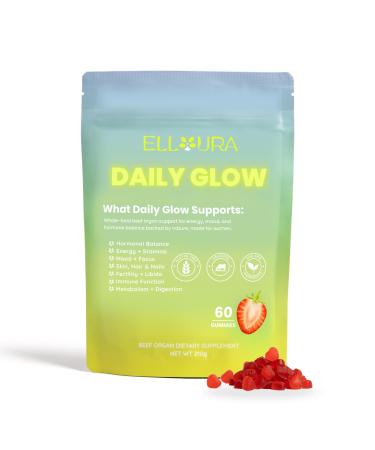 Elloura Female-Focused Beef Organ Gummies (Liver Heart Kidney & More) - Grass-Fed Non-GMO & Gluten-Free