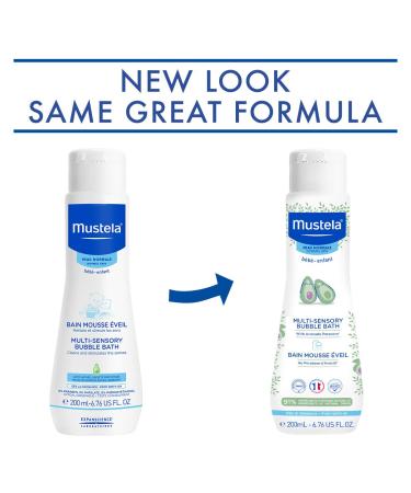 Mustela Baby Bubble Bath with Avocado - Multi-Sensory for Normal Skin (6.76 fl oz) - Buy Online on GoSupps.com