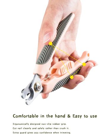Lesfit Professional Dog & Cat Claw Scissors with Nail Files Premium Nail Clippers for Large & Medium Pets with Safety Protection - Buy Online on GoSupps.com