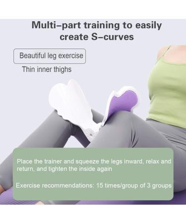 MOVKZACV Hip Trainer Pelvic Floor Strengthening Device Women Inner Thigh Exercise Equipment Kegel Trainer for Postpartum Rehabilitation (Purple) - Buy Online on GoSupps.com