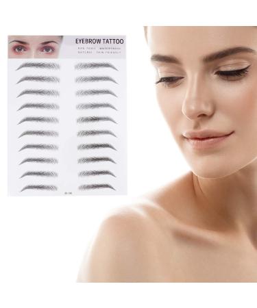 Beavorty 2pcs 3d Eyebrow Stickers Suit Eyebrow Transfer Stickers Artificial Eyebrow Miss Eyebrow Trimming