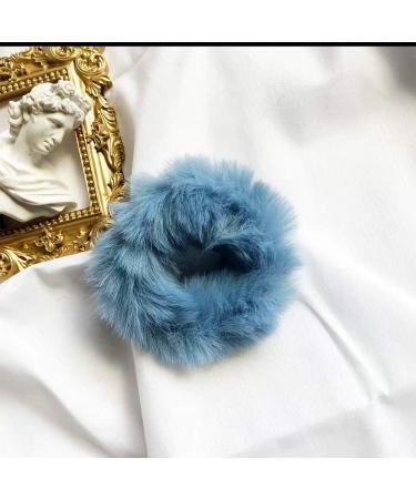 Gresunny Fluffy Rabbit Fur Hair Ties - Elastic Accessories for Women & Girls 6 Pieces - No Trace Stylish Ropes & Tassels - Buy Online on GoSupps.com