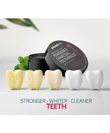 2 Pack of Primal: Lifee Organics! - Dirty Mouth Toothpowder Activated Charcoal Tooth Cleaning Powder with Kaolin & Bentonite Clay Organic Whitening Peppermint 1oz 2 Pack +LuxProdX Sticker - Buy Online on GoSupps.com