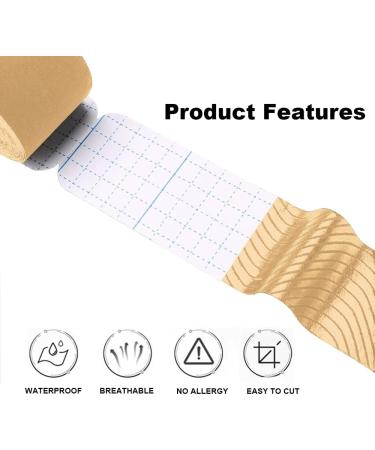 Kinesiology Tape for Sports & Therapy | Water-Resistant Latex-Free Elastic Tape for Pain Relief | 16ft Black Uncut Kinesiology Tape - Buy Online on GoSupps.com