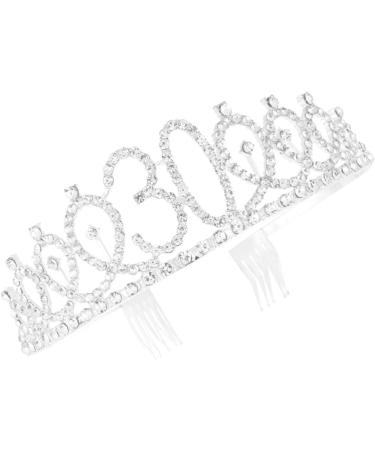 Minkissy 30th Birthday Tiara Crystal Crown Rhinestone Princess Birthday Crown Hair Accessories Happy 30th Birthday Crown Tiara for Women Ladies - Buy Online on GoSupps.com