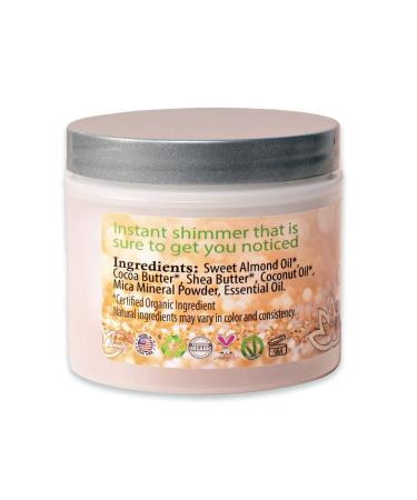 Glimmer Goddess Organic Whipped Body Butter - Sexy Level 2 Bronze Shimmer 4.5 oz (Pack of 1) - Buy Online on GoSupps.com