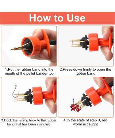 ZACUDA 2-Piece Micro Bait Rings & Clips | 600 Rings & Fishing Line Clip for Quick Bait Fixation (Orange) - International Shipping Available - Buy Online on GoSupps.com