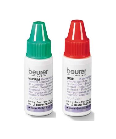 Control solution for blood glucose meters GL30 32 34 2x 4 ml bottles GL 30-34