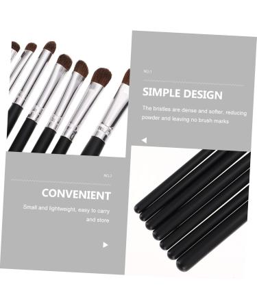 Baluue 14 Pcs Eye Makeup Brushes Elf Lip Balm Eyeshadow Brush Small Makeup Brush Face Cosmetic Wood Black - Buy Online on GoSupps.com