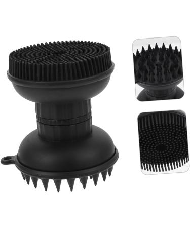 Kombiuda 1PC Bathing Brush & Scalp Massager - Home Hairbrush for Face & Body | Black 8.5x7x7cm | Premium Hair Cleaning & Massage Device - Buy Online on GoSupps.com