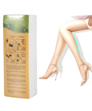 Buy Wax Strips for Hair Removal | 100 Sheets for Legs Arms & Armpits | International Shipping Available - Buy Online on GoSupps.com