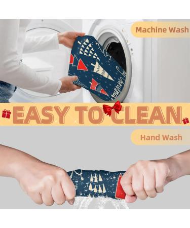 Beard Bib Apron for Men | Waterproof Hair Catcher & Grooming Cloth - Perfect for Shaving & Trimming | Abstract Christmas Tree Design - Buy Online on GoSupps.com