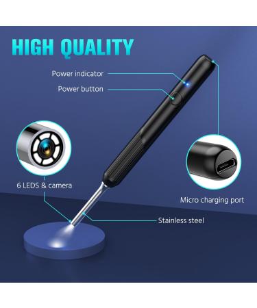 1080P Ear Wax Removal Tool with Camera - Ear Cleaner Kit for iPhone, iPad, Android - 8 Pcs Ear Set & 5 Auxiliary Accessories Included - Buy Online on GoSupps.com