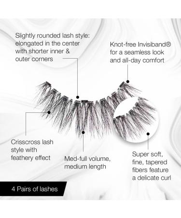 Ardell 3D Faux Mink Lashes 858 - 4 Pairs | Lightweight, Dramatic Volume | Cruelty-Free - Buy Online on GoSupps.com