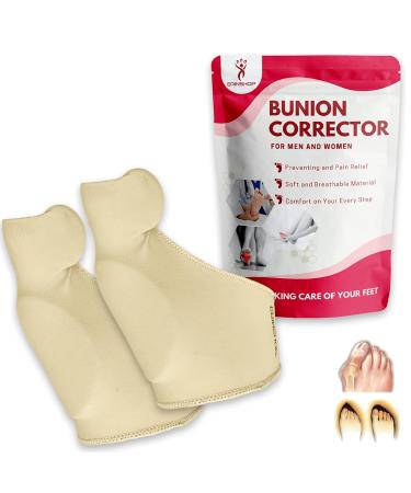 Bunion Socks Corrector for Women and Men Pain Relief Hallux Valgus Turf Toe Brace for Big Toe Bunion Splint Straightener Orthopedic Gel Separator for Overlapping Pad Toe Alignment Socks