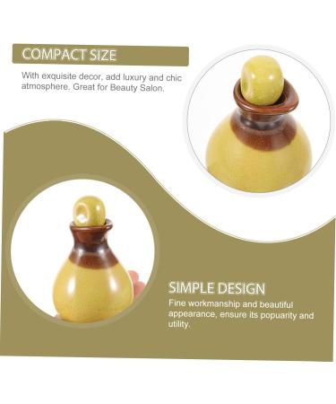 Buy Solustrious Ceramic Fluid Bottle - Elegant Sauce & Soy Sauce Dispenser for Essential Oils Mini Perfumes & Spices | International Shipping - Buy Online on GoSupps.com