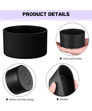 Honeydak Silicone Sleeve Bottom Base 3-Piece Set - Anti-Slip Cover for 16 oz Spray Bottles & Water Bottles (Black) - Buy Online on GoSupps.com
