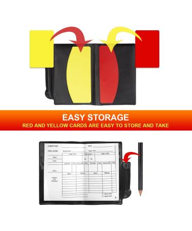 Inonix Soccer Referee Flag Set with Red Yellow Cards, Notebook, Pencil & Whistles - Coach Style 1 - Buy Online on GoSupps.com