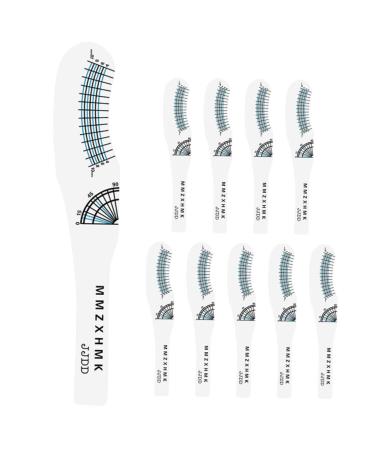 Angoily 10pcs Eyelash Measuring Ruler Lash Supplies Eye Lash Extension Starters Kit Lash Ruler Curly Mascara