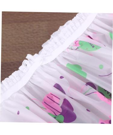 10pcs Healeved Plastic Shower Cap | Thicken & Water-Proof Bath Hat for Swimming | Miss Shower - Buy Online on GoSupps.com