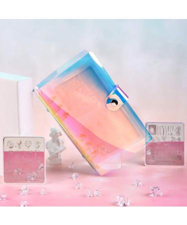 Alexnailart Christmas Nail Stamping Plates Set - 10 Piece Multi-Pattern Design Stencils with Storage Bag (Set7) - Buy Online on GoSupps.com