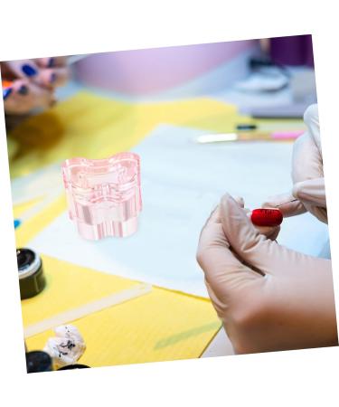 minkissy multi-function manicure cup glass nail dish cups with lids nail dish bowl with lids nail dish for acrylic nails glass nail art cup nail cups crystal glass Accessories 7x5.6cm Pink - Buy Online on GoSupps.com