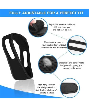 LDATY Snoring Chin Strap - Adjustable Sleep Aid for Men & Women - Stop Snoring Device for Effective Snore Reduction - Buy Online on GoSupps.com