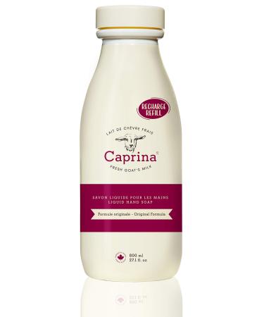 Caprina by Canus Liquid Hand Soap Refill  With Fresh Canadian Goat Milk  Original  27.1 Fl Oz Original (Refill) 27.1 Fl Oz (Pack of 1)
