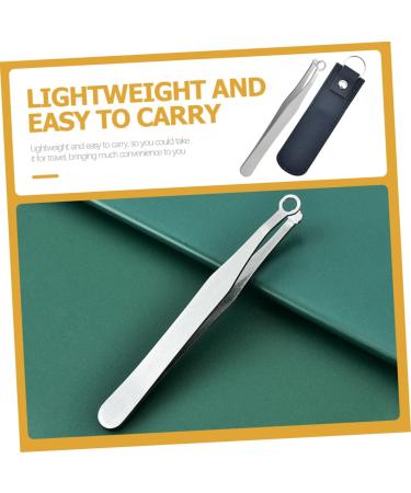 NOLITOY Precision Hair & Eyebrow Grooming Tool Set for Men - Stainless Steel Round Nose Scissors Trimmers & Tweezers - International Shipping Available - Buy Online on GoSupps.com