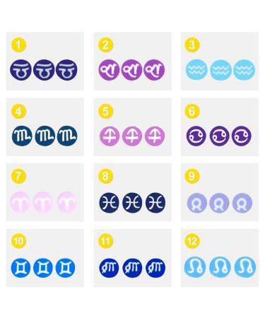 Handcrafted 3D Zodiac Sign Nail Art Charms for Manicure - Astrology Constellation Design - Buy Online on GoSupps.com