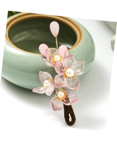 minkissy 1pc Antique Hairpin Hair Clasp Floral Headpiece Flower Hair Clip Vintage Hairpin Chinese Hair Barrettes Pink Hair Clips Floral Hair Clip Hair Clamps The Flowers Alloy Issue Card - Buy Online on GoSupps.com