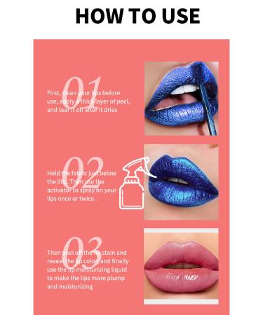 2PC Peel Off Lip Gloss Long Lasting Lip Tint | Matte Lipstick Waterproof Stain Set for Women & Girls - Buy Online on GoSupps.com