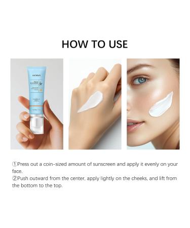 Clear Face Sunscreen SPF 50 2 in 1 Hydrating SPF 50 Sunscreen - Free & Non-Sticky Travel Size Invisible Face Sunscreens Broad Spectrum UVA/UVB Protection Lightweight Hydrating for All Skin (2) - Buy Online on GoSupps.com