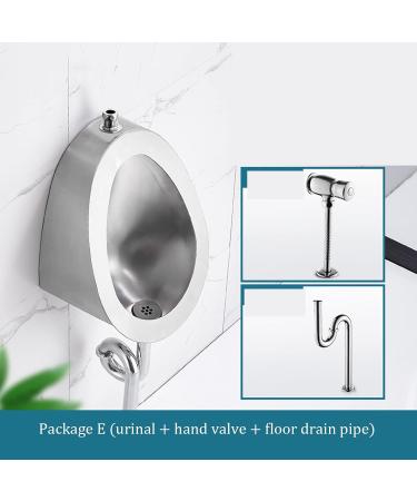 Automatic Induction Urinal Public Toilet Urinal 304 Stainless Steel Urinal Wall-Mounted Male Urinal Small Vertical Toilet Suitable for Home Hotel School - Buy Online on GoSupps.com