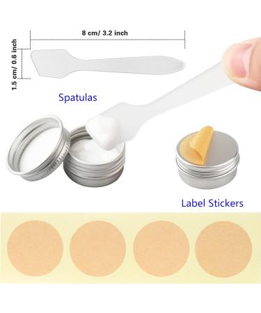 Buy Lusdoly 100pcs 40ml Silver Aluminum Screw Box Cosmetic Cans with Spatula Round Cream Box 57x23mm International Shipping Available - Buy Online on GoSupps.com