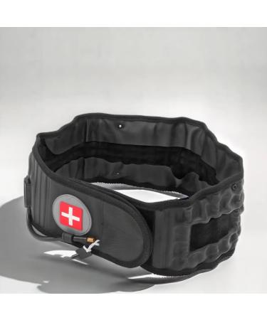 Kakake decompression back belt relieves the pressure and relaxes the muscles.Inflatable lumbar decompression belt 360-degree surround fit with inflator for walking black