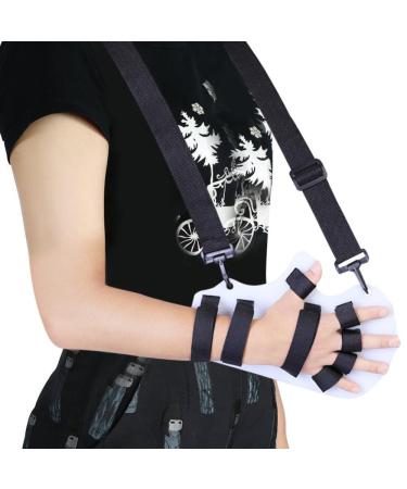 ZJchao Finger Orthotics Fingerboard with Sling Stroke Hand Splint Training Support Splint Resting Hand Splints Finger Stretcher Finger Separator for Hands Hand Finger Sling